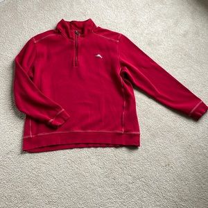 Men’s XL Tommy Bahama Red 1/4 Zip